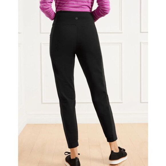 T by Talbots Women's Hybrid Fleeceback Jogger size Small Black - Picture 2 of 8